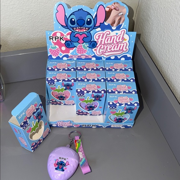 Other - Stitch Hand Cream Set with Keychain